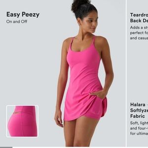 Pink Halara Athletic Dress